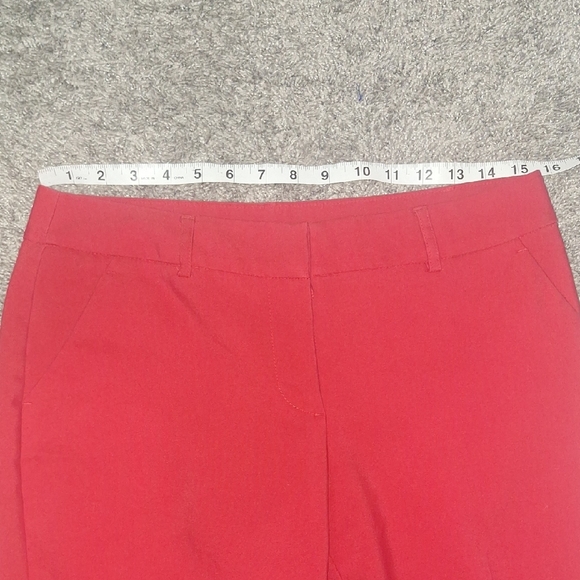 Apt. 9 Straight Leg Trousers Pants - 8 - Christmas Red - Picture 7 of 9